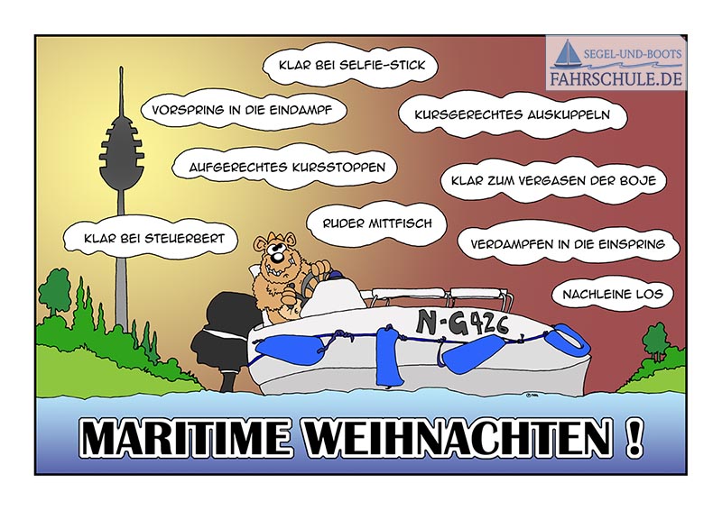 Maritime Weihnachten segel-und-bootsfahrschule.de